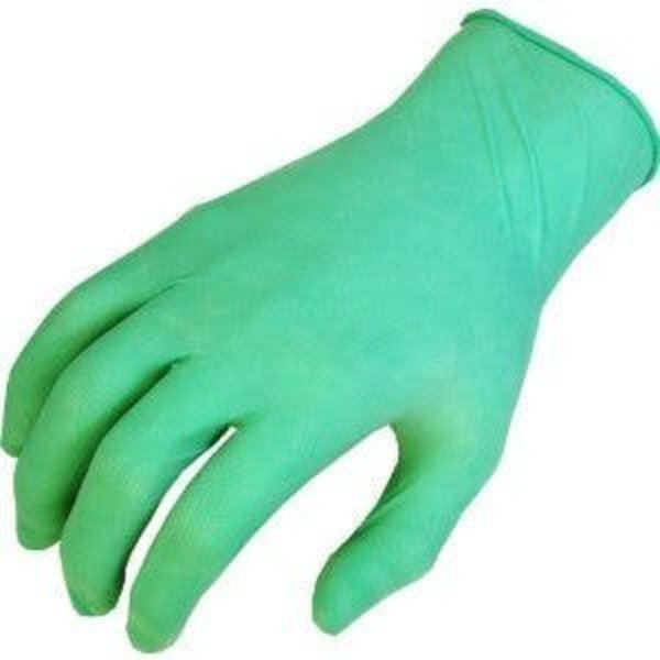 Showa Disposable Gloves, Latex, L, 100 PK, Green 1005L